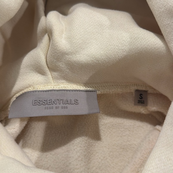 AUTHENTIC Fear of God Essentials Yellow/Beige Hoodie - Picture 7 of 9